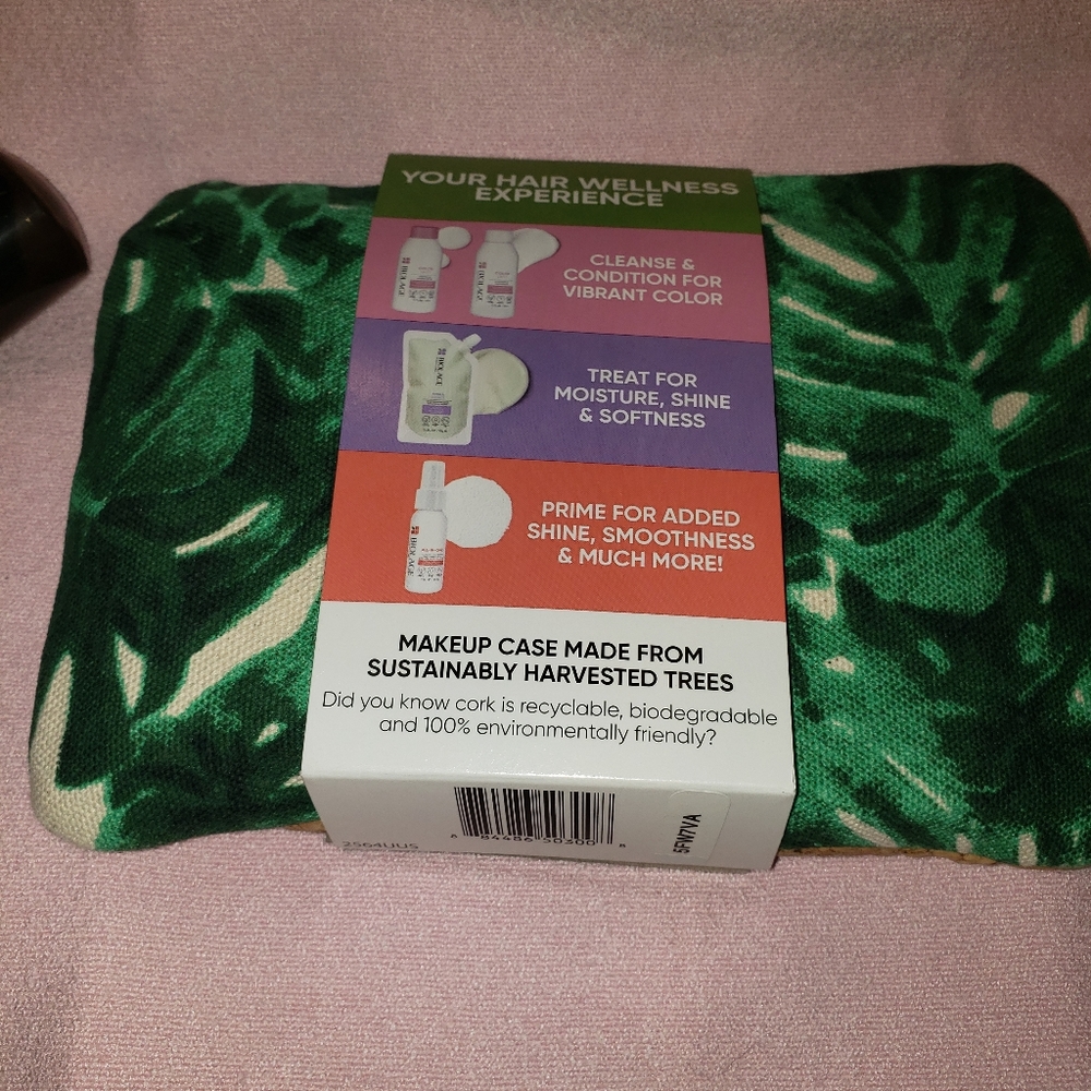 Travel kit with shampoo conditioner and hair treatment